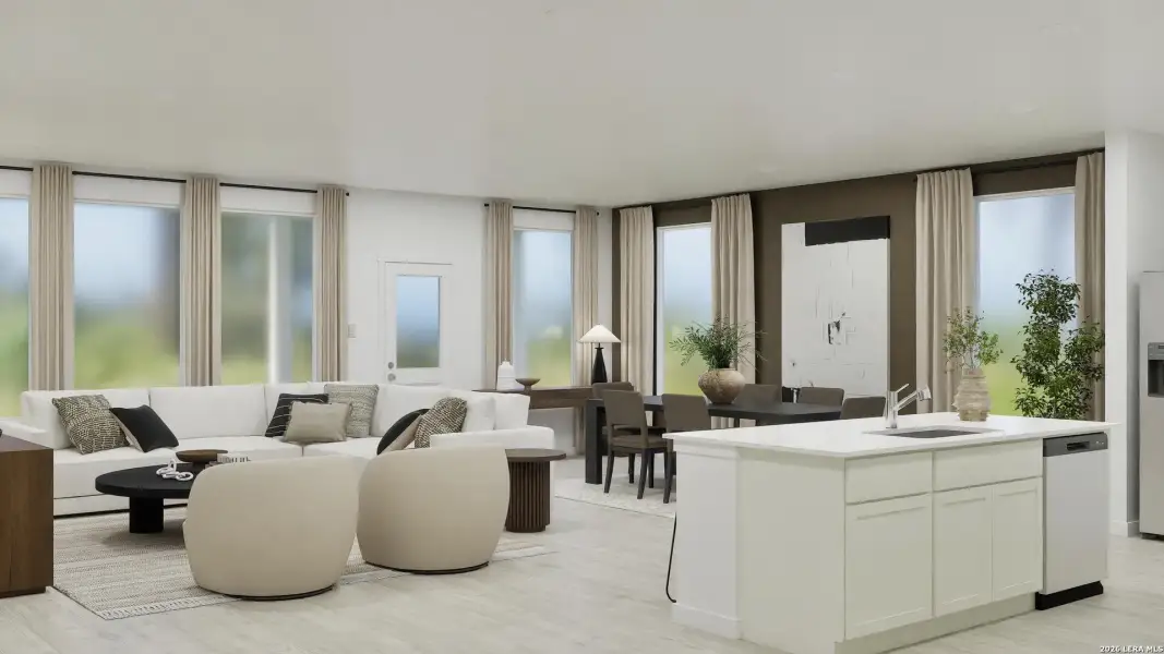 Furnished interior view inside a new home in Brookmill, San Antonio (Image 28).