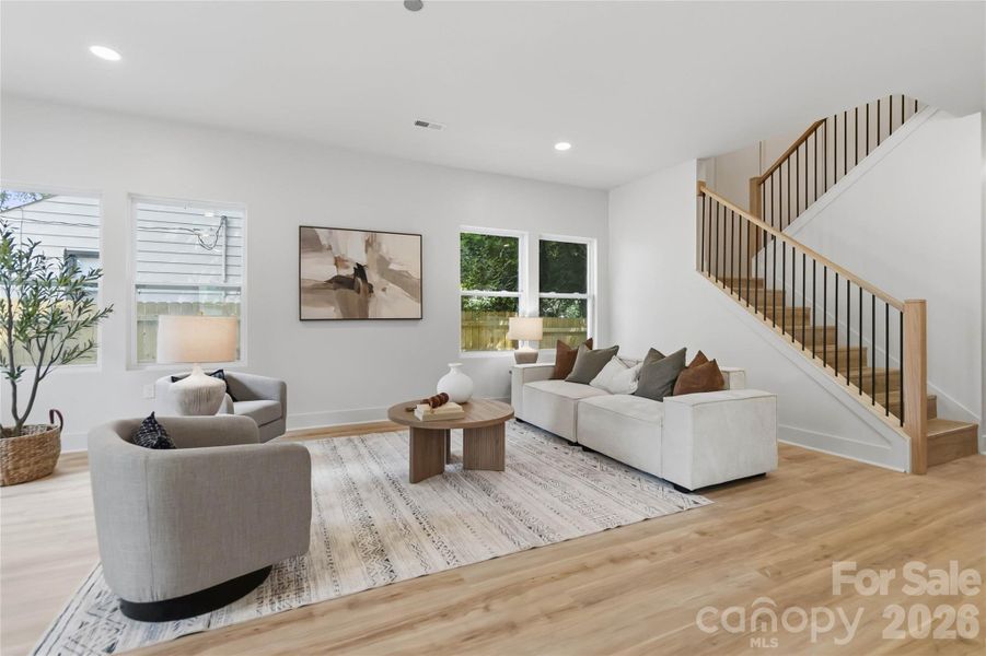 Furnished interior view inside a new home in , Charlotte (Image 16).