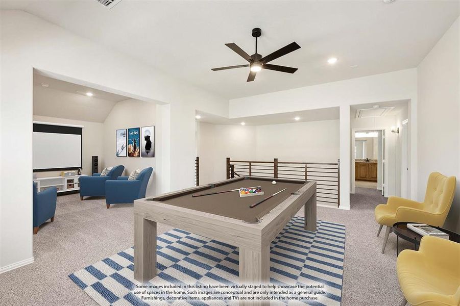 Furnished interior view inside a new home in Mockingbird Hills 60-65, Joshua (Image 6).