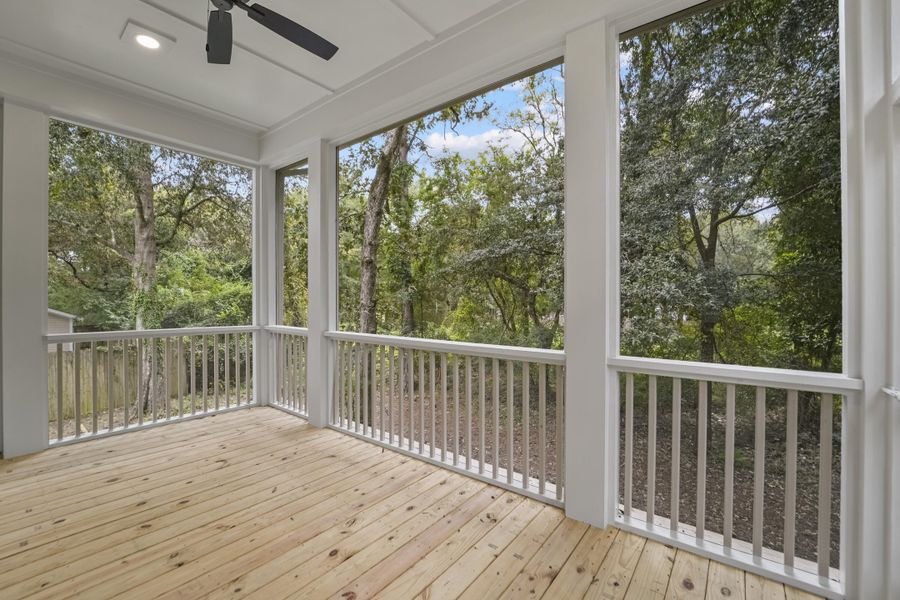 Exterior details and patio area of a home in , Johns Island (Image 26).