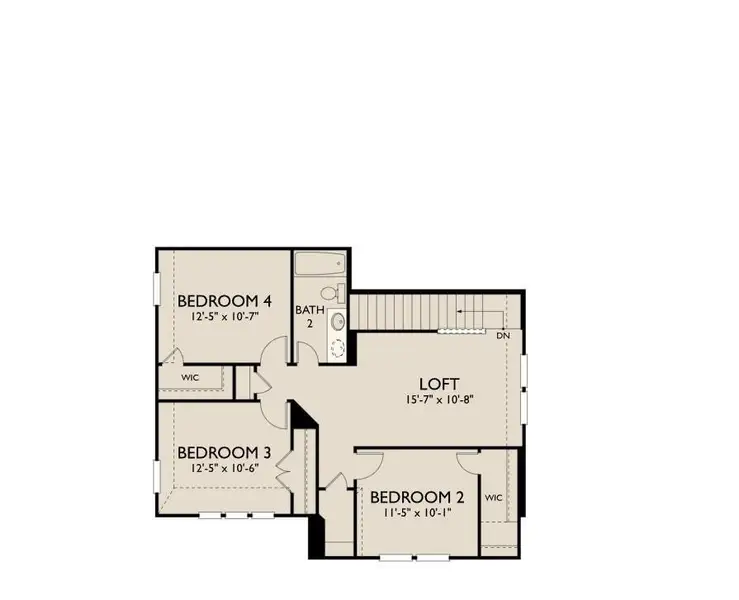 2D floor plan layout of this home in Azalea, Brookshire, TX (Image 3).