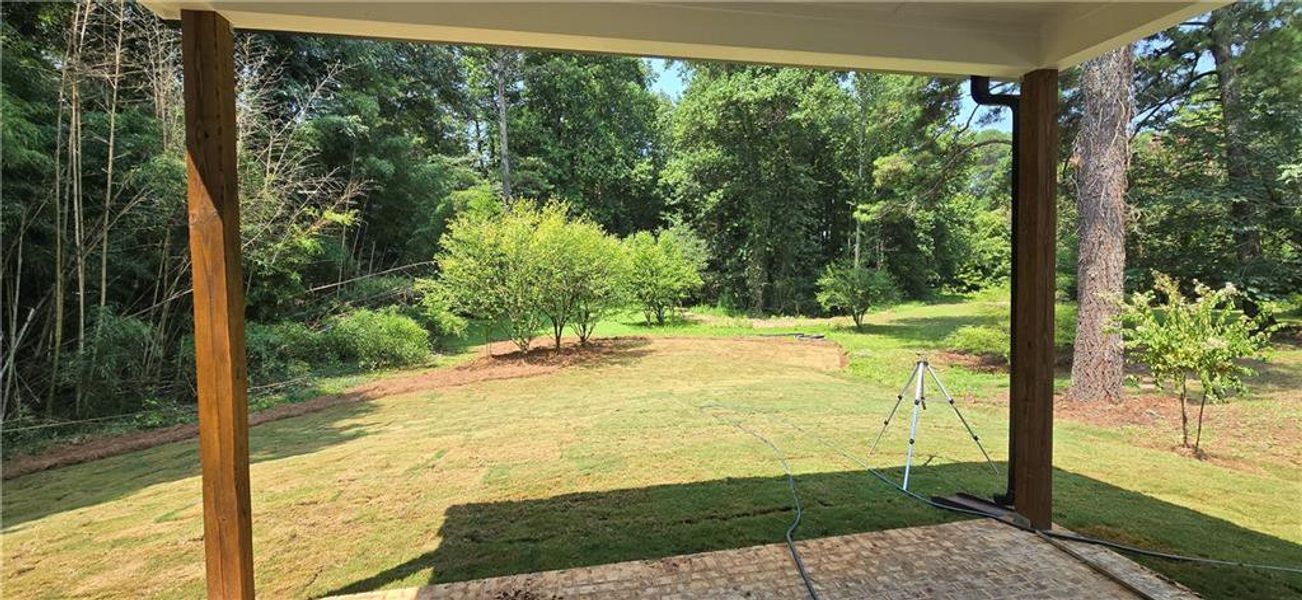 Exterior details and patio area of a home in , Marietta (Image 2). Exterior details and patio area of a home in , Marietta (Image 2).