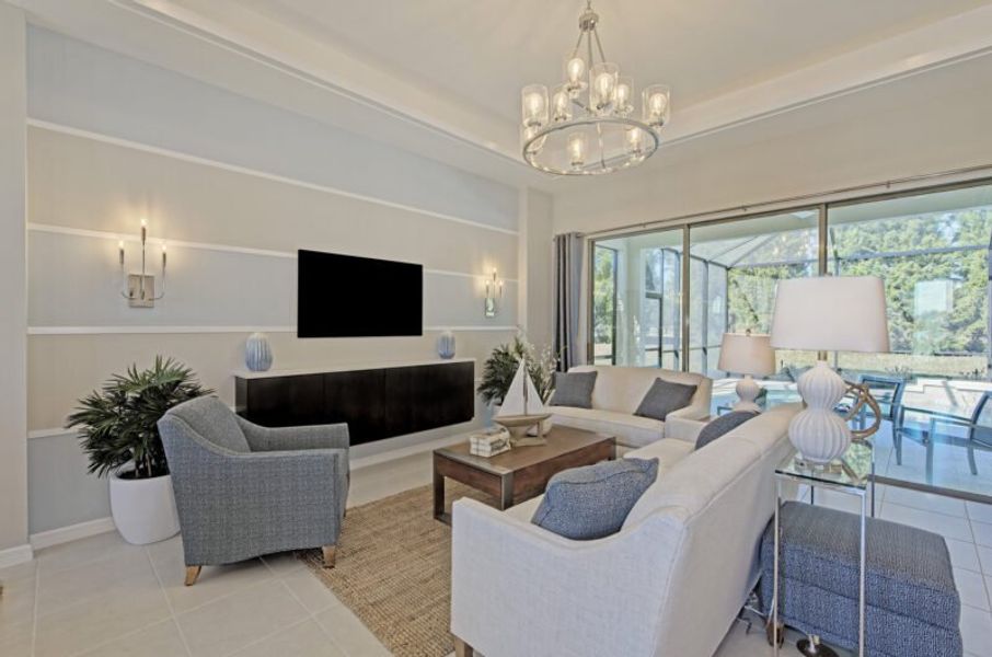 Representative furnished interior of a home built from the Harbour by Medallion Home in The Willows, Parrish (Image 10).