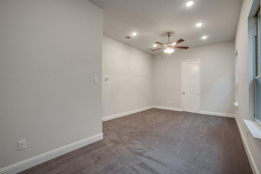 Beazer Homes Treeline Meridian Floorplan. This is not a photo of the actual home, but is a photo of the Meridian floorplan.