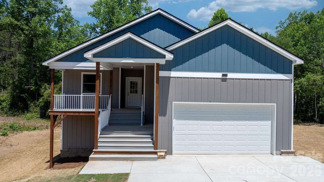 Front exterior of a new home in , Taylorsville, NC, highlighting curb appeal (Image 20).