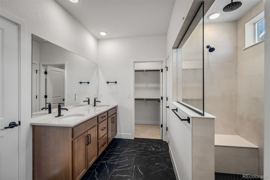Furnished interior view inside a new home in Revel Crossing at Wolf Ranch – The Outlook Collection, Colorado Springs (Image 8).