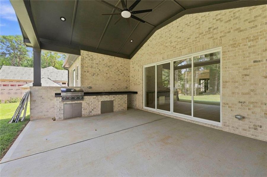 Exterior details and patio area of a home in , Loganville (Image 35).