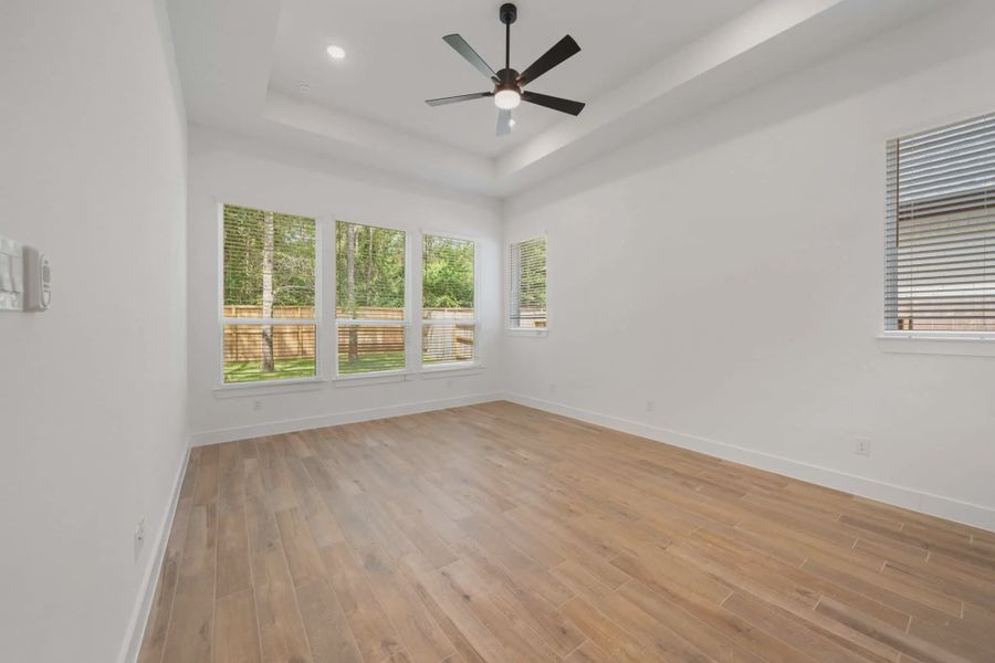 Representative unfurnished interior of a home built from the Waterloo by Chesmar Homes in Lakes of Cane Island, Katy (Image 20). Representative unfurnished interior of a home built from the Waterloo by Chesmar Homes in Lakes of Cane Island, Katy (Image 20).