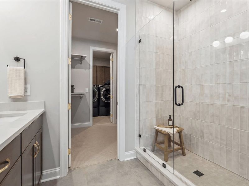 Furnished interior view inside a new home in Bellflower, Charlotte (Image 4).