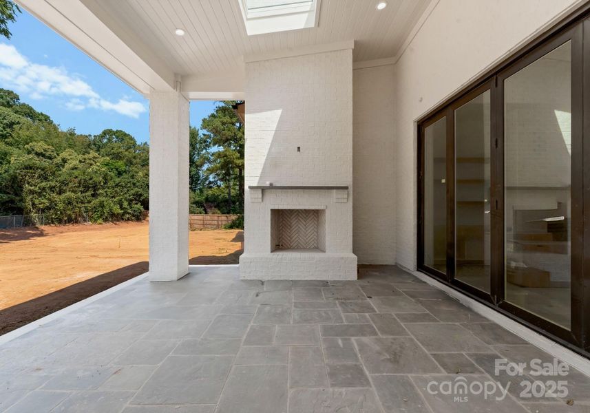 Current stage of back porch Current stage of back porch