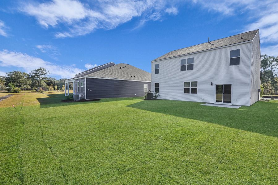 Exterior details and patio area of a home in The Cove at Mallard Crossing, Summerville (Image 2). Exterior details and patio area of a home in The Cove at Mallard Crossing, Summerville (Image 2).