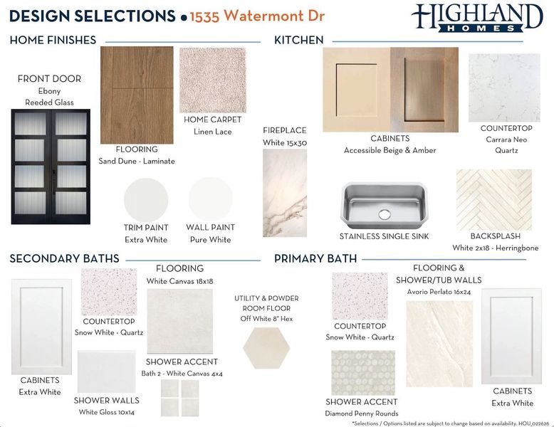 Sample of building materials used in homes in Sienna, Missouri City (Image 25). Sample of building materials used in homes in Sienna, Missouri City (Image 25).