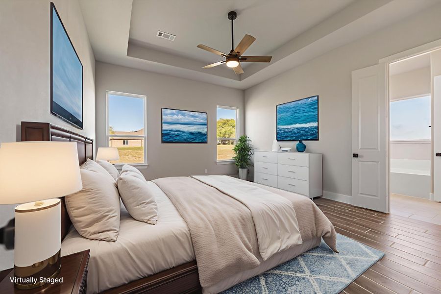 Furnished interior view inside a new home in Fannin Ranch, Leonard (Image 5).