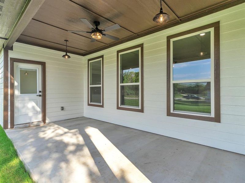 Exterior details and patio area of a home in , Granbury (Image 3). Exterior details and patio area of a home in , Granbury (Image 3).