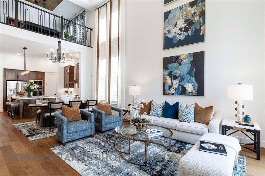 Furnished interior view inside a new home in Star Trail, Prosper (Image 13).