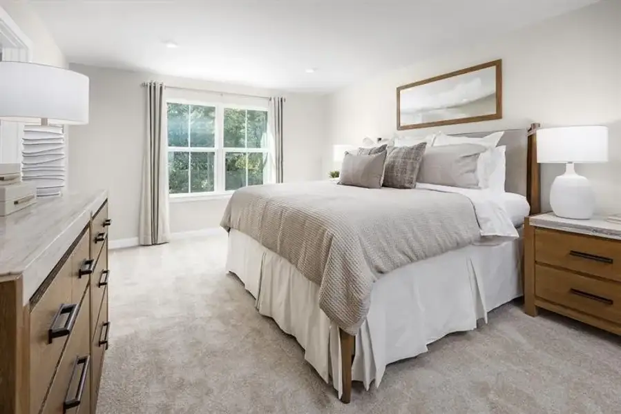 Representative furnished interior of a home built from the Odessa by Ryan Homes in Townes At Abner Creek, Greer (Image 9).