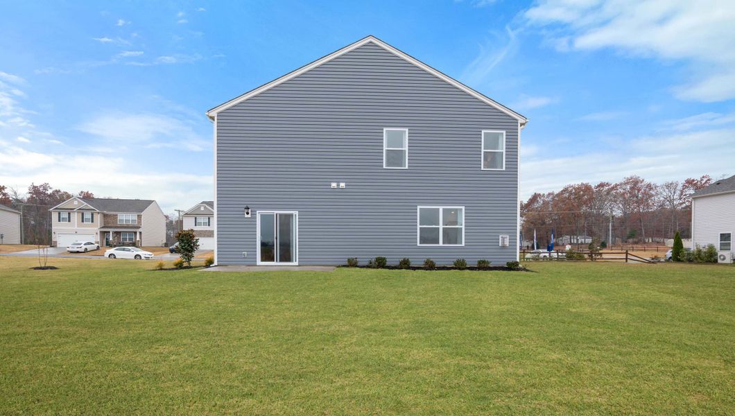Representative exterior details of a home built from the WILMINGTON by D.R. Horton in Foxbank, Gray Court (Image 3). Representative exterior details of a home built from the WILMINGTON by D.R. Horton in Foxbank, Gray Court (Image 3).