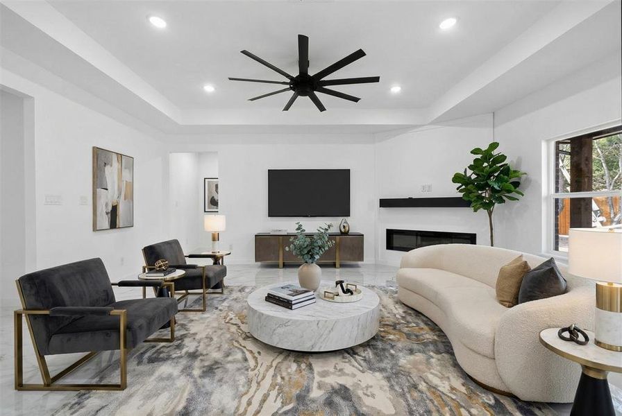 Furnished interior view inside a new home in , Glenn Heights (Image 8). Furnished interior view inside a new home in , Glenn Heights (Image 8).