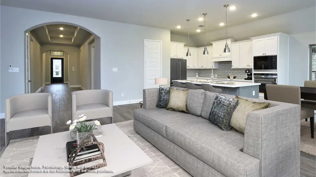 Furnished interior view inside a new home in Veramendi, New Braunfels (Image 2).