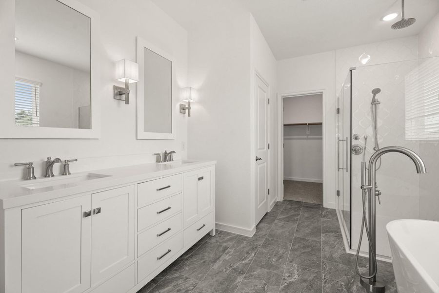 Relaxing primary bath (*Photo not of actual home and used for illustration purposes only.)