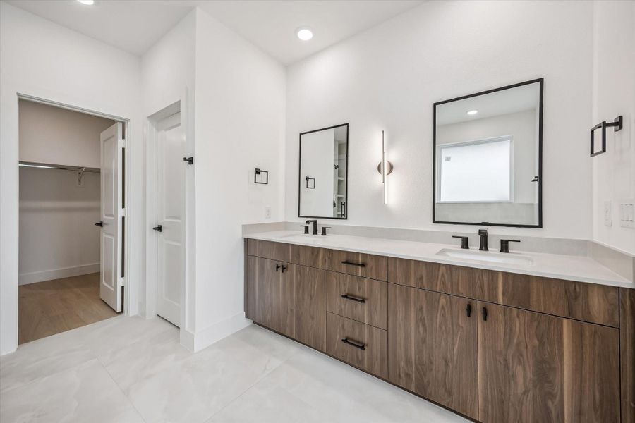 Furnished interior view inside a new home in The Heights Haus Collection, Houston (Image 5).