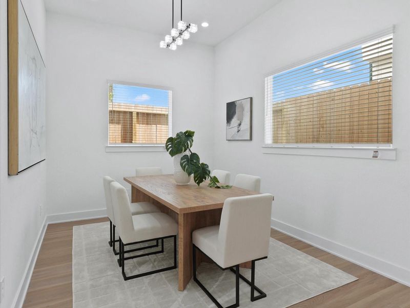 Furnished interior view inside a new home in , Houston (Image 22).