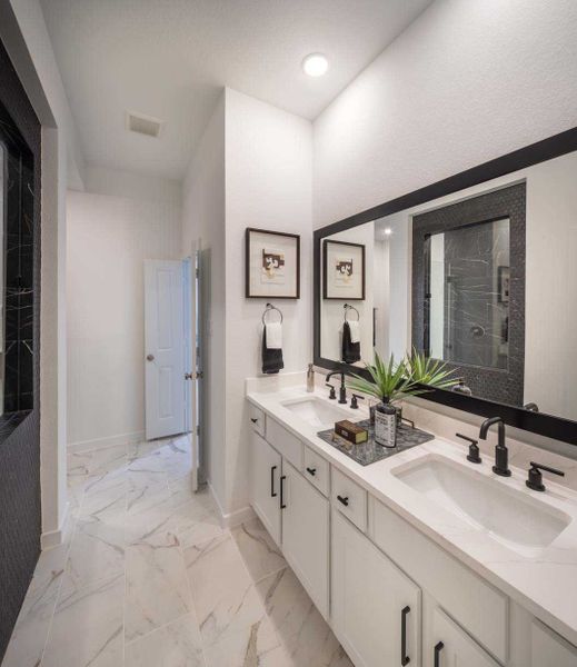 Representative furnished interior of a home built from the Chester Plan by Highland Homes in Bridgeland Central: The Cottages, Cypress (Image 13).