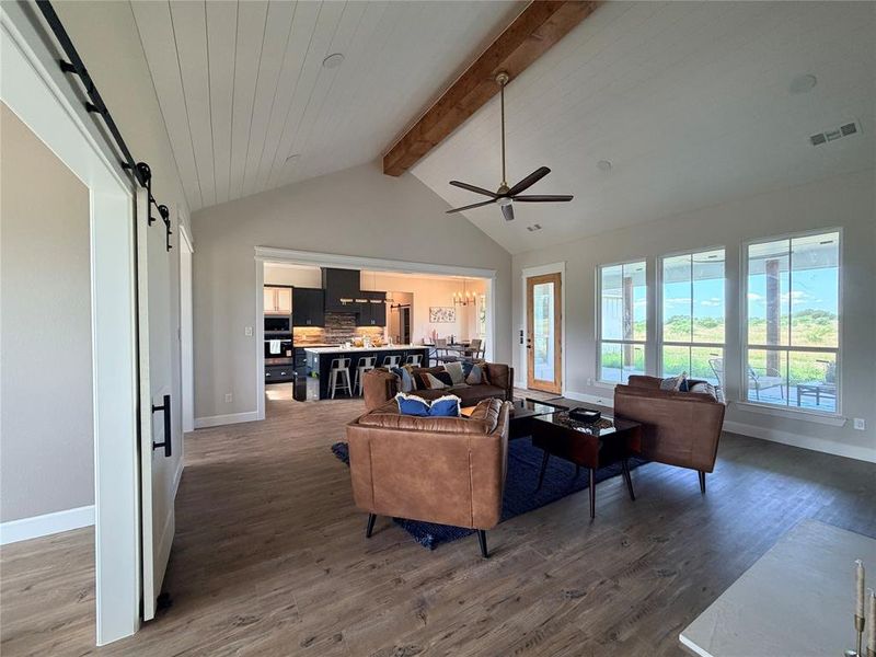 Furnished interior view inside a new home in Oak Water Ranch, Granbury (Image 22).