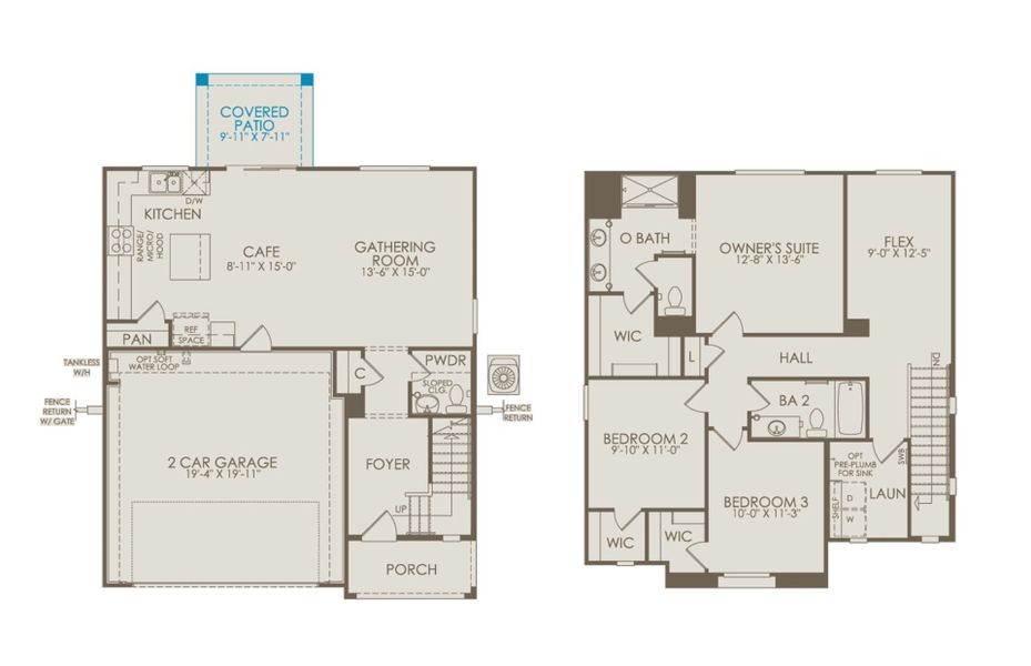 2D floor plan layout of this home in Asante- Atrium Series, Surprise, AZ (Image 3). 2D floor plan layout of this home in Asante- Atrium Series, Surprise, AZ (Image 3).