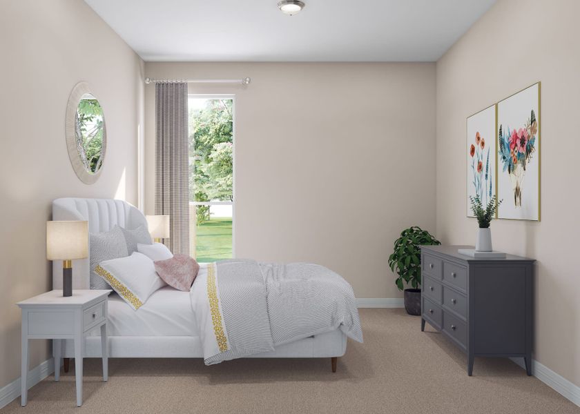 Representative furnished interior of a home built from the Goldeneye by Tri Pointe Homes in Pecan Ridge, Fulshear (Image 15).