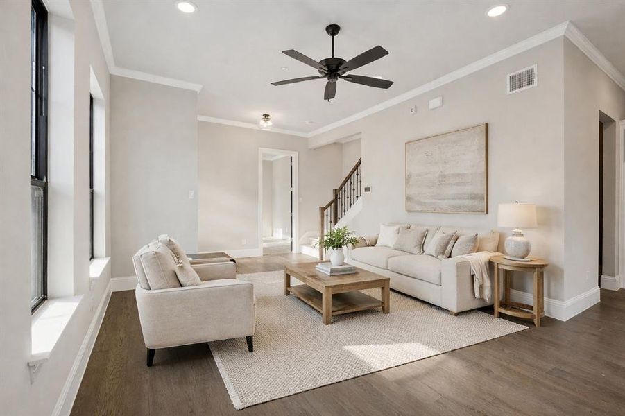Furnished interior view inside a new home in Parkland, Fort Worth (Image 10).