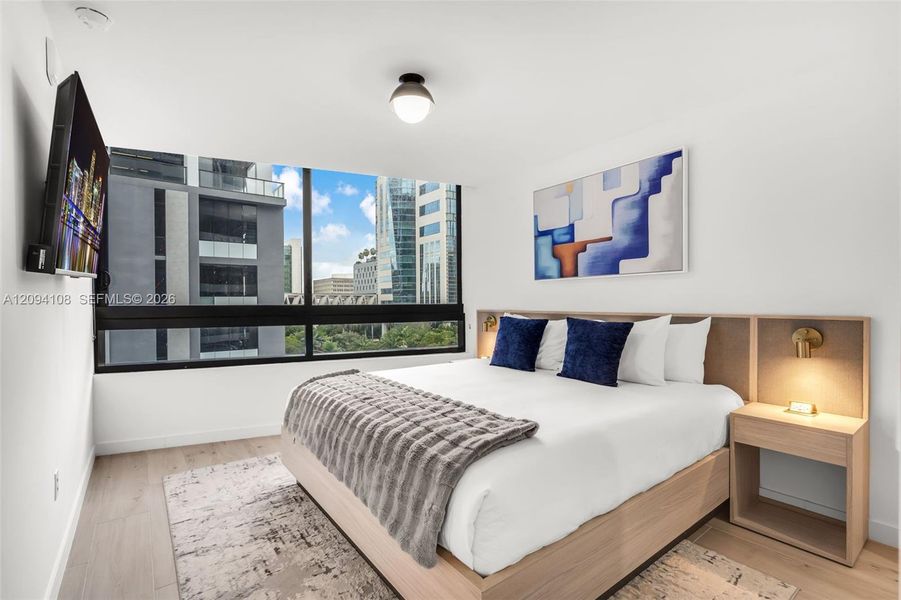 Furnished interior view inside a new home in , Miami (Image 11).