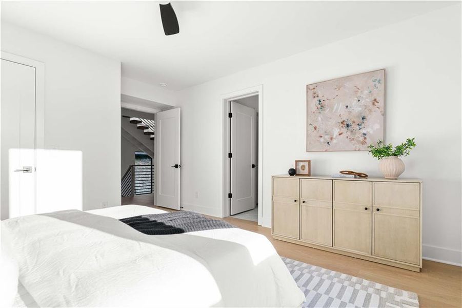 Furnished interior view inside a new home in , Atlanta (Image 44).