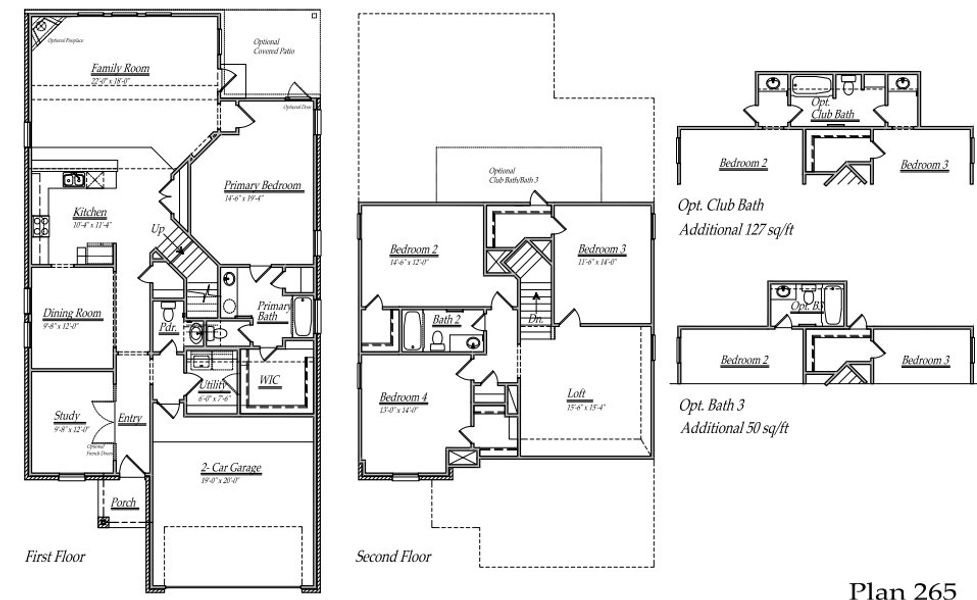 2D floor plan layout of this home in Huntington Place, Rosharon, TX (Image 4). 2D floor plan layout of this home in Huntington Place, Rosharon, TX (Image 4).