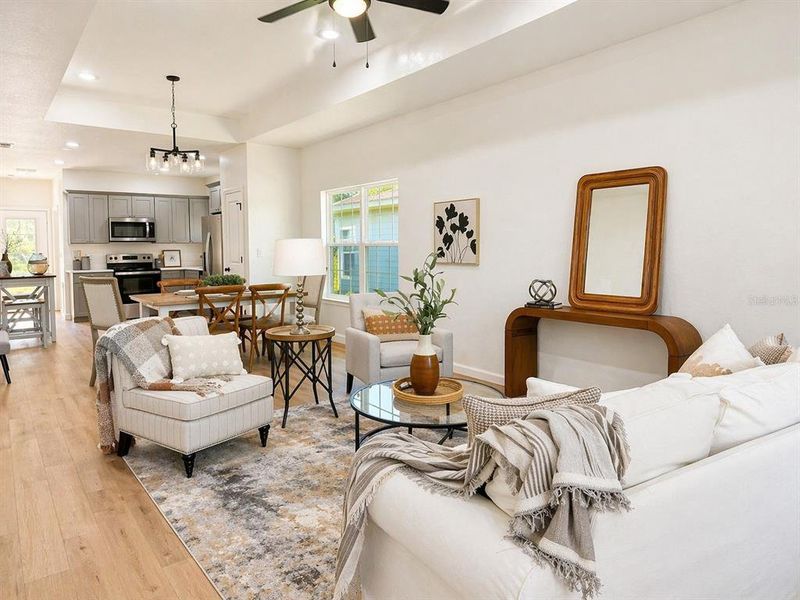 Furnished interior view inside a new home in , Alachua (Image 3).