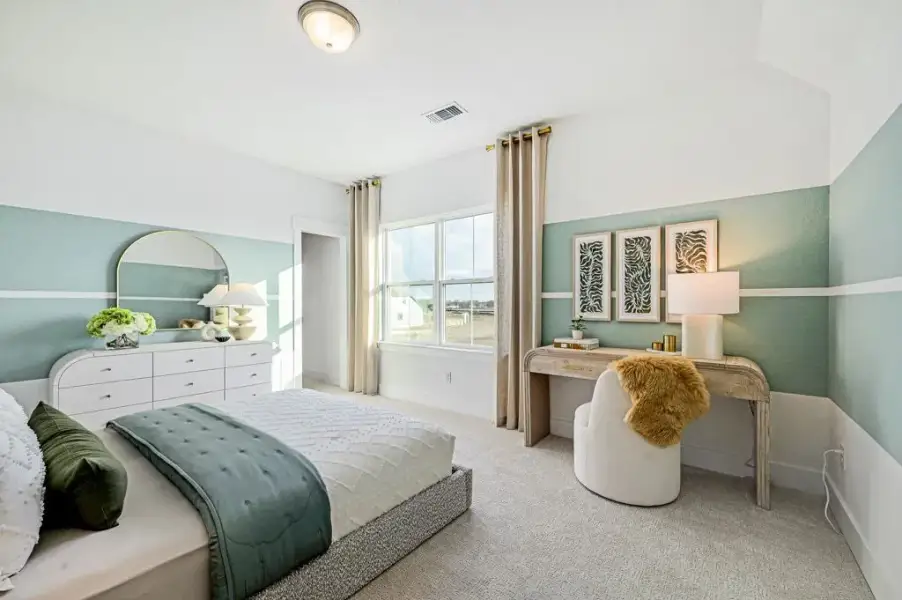 Representative furnished interior of a home built from the Rainier by Pulte Homes in Spring Branch Preserve, Montgomery (Image 15).