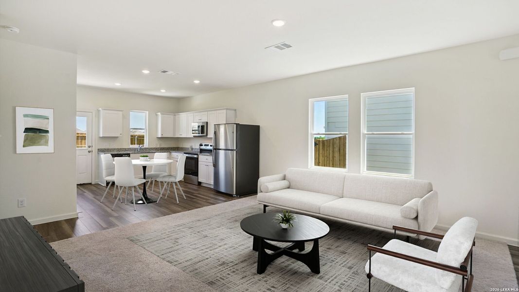 Furnished interior view inside a new home in Roosevelt Heights, San Antonio (Image 9).