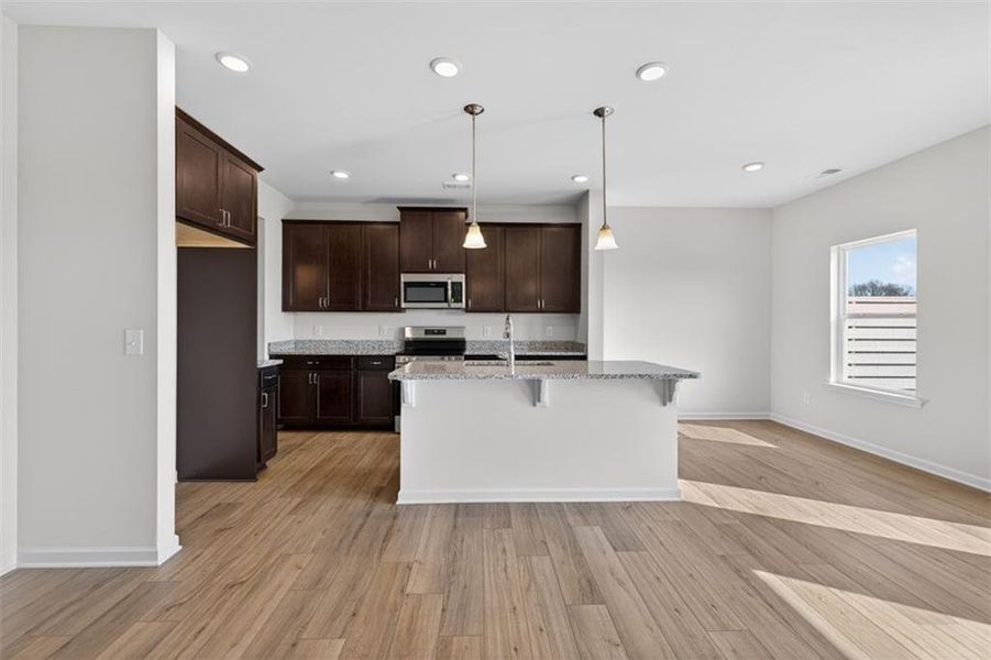 Furnished interior view inside a new home in Townes At The Stiles, Cartersville (Image 4).