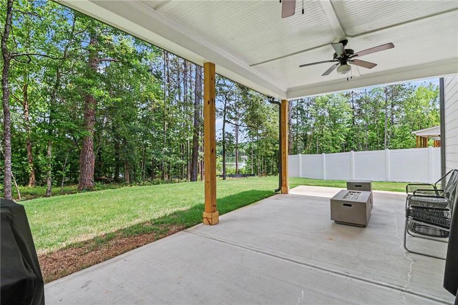 Exterior details and patio area of a home in , Marietta (Image 30).