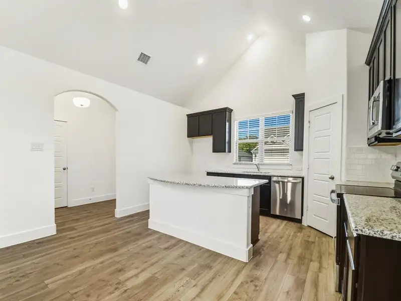 Furnished interior view inside a new home in Pecan Creek Crossing, Valley View (Image 6). Furnished interior view inside a new home in Pecan Creek Crossing, Valley View (Image 6).