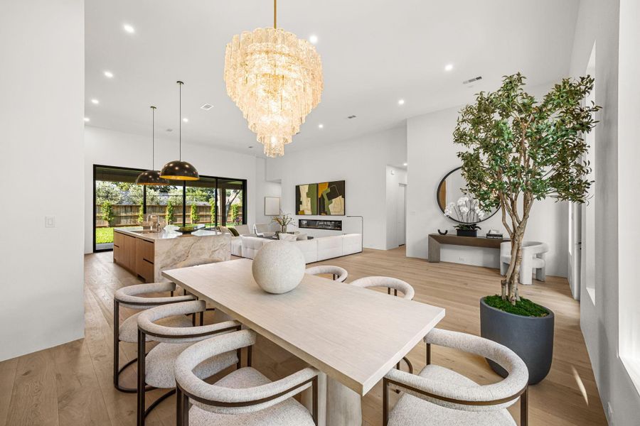 Furnished interior view inside a new home in , Houston (Image 7).