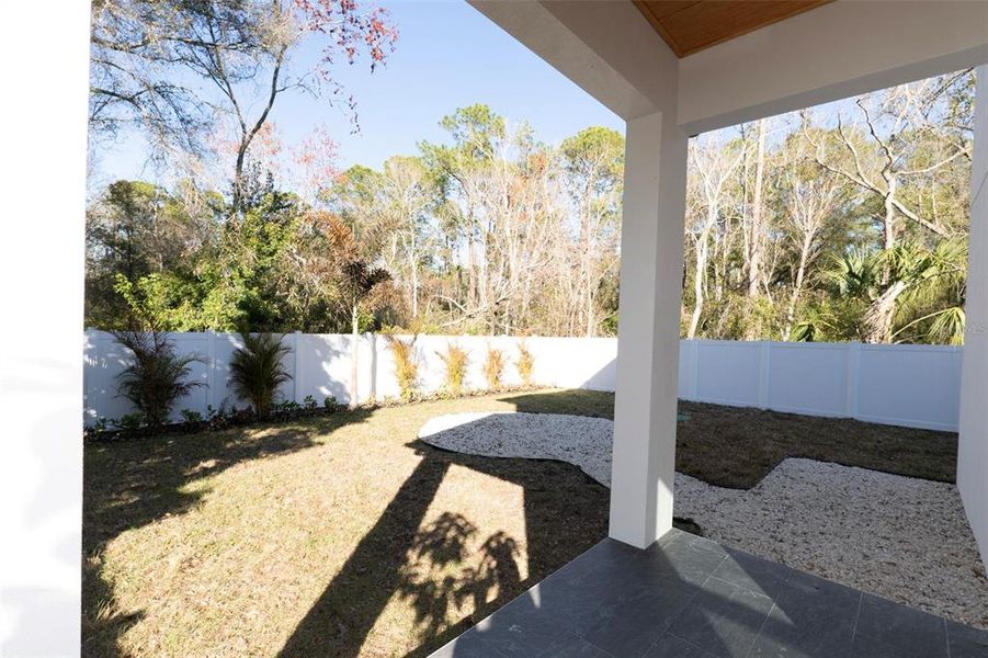 Exterior details and patio area of a home in , Tampa (Image 31).