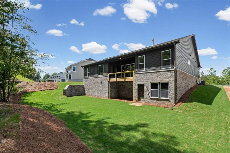 Exterior details and patio area of a home in Governor’s Preserve, Canton (Image 22).