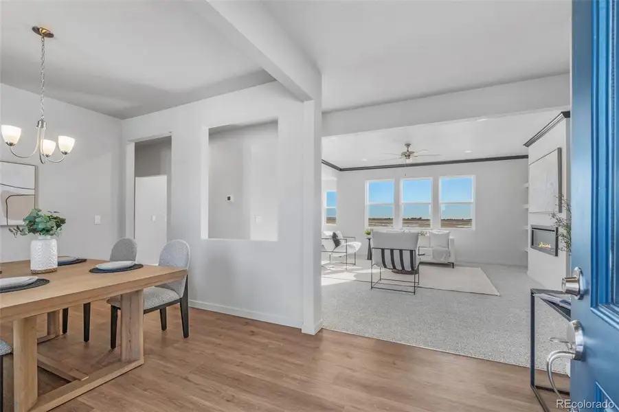 Furnished interior view inside a new home in , Pueblo West (Image 30).