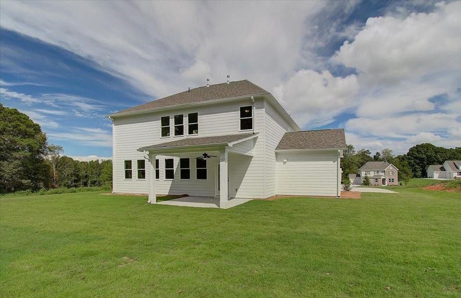 Exterior details and patio area of a home in Autumn Brook, Canton (Image 4).