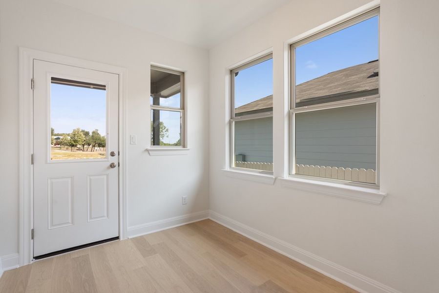 Spacious, unfurnished interior of a new home in Sage Hollow, Kyle (Image 13). Spacious, unfurnished interior of a new home in Sage Hollow, Kyle (Image 13).