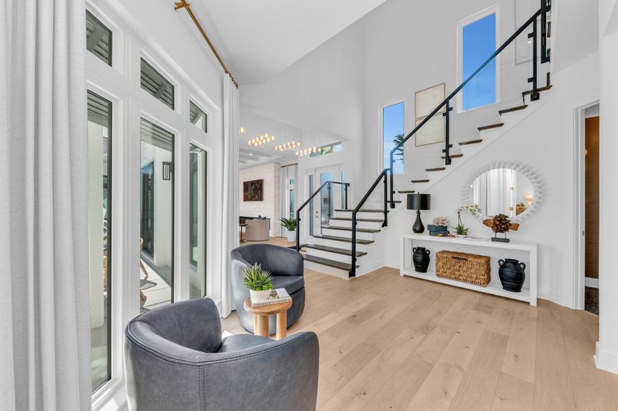 Representative furnished interior of a home built from the Silver Palm by Medallion Home in Aqua Single Family Homes, Bradenton (Image 11).