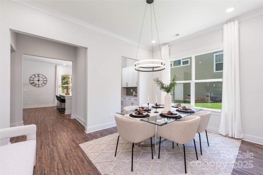 Furnished interior view inside a new home in , Hickory (Image 5).