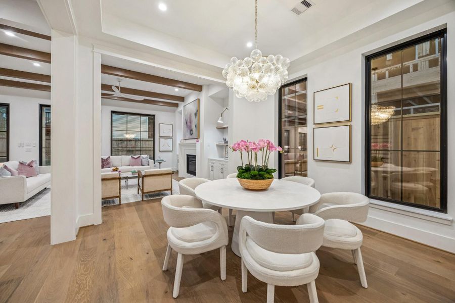 Fantastic open floor plan with flow and function for both formal and informal gatherings.