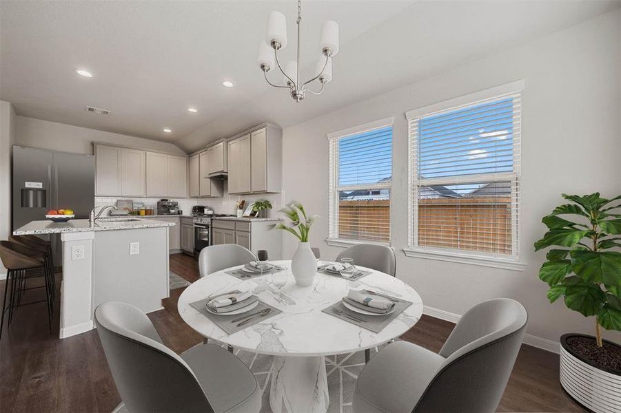 Furnished interior view inside a new home in Rollingbrook Estates, Baytown (Image 10).